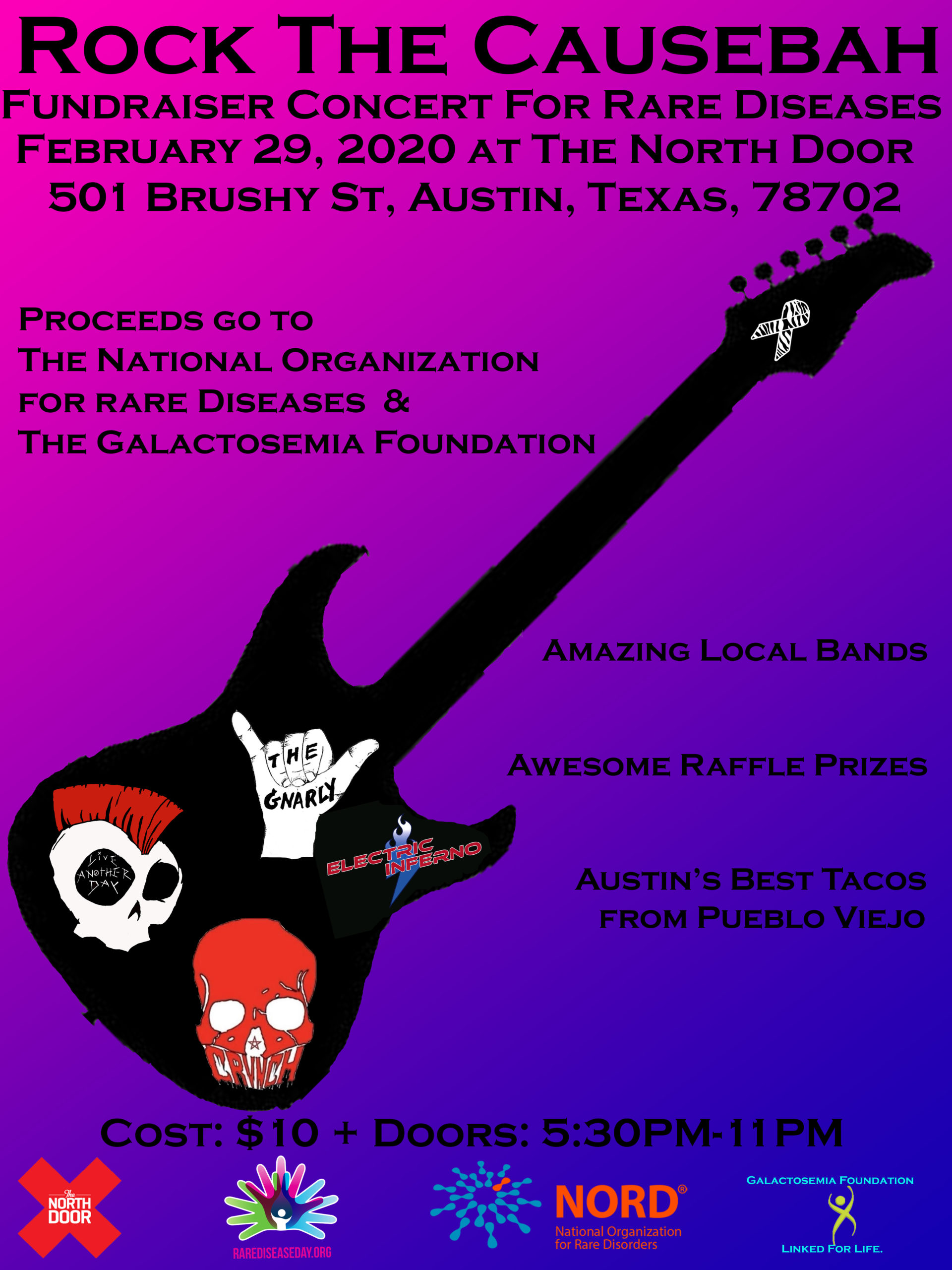 Rock The Causebah Concert Fundraiser In Austin Texas Nord National Organization For Rare Disorders