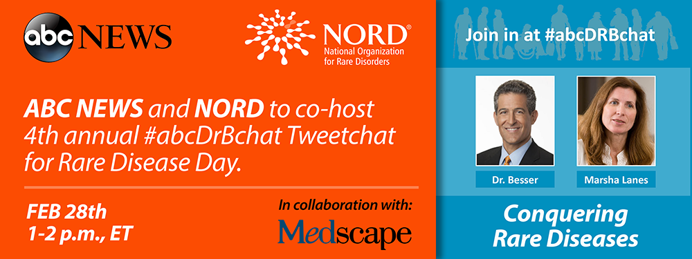 Rare disease day tweetchat discussion image.