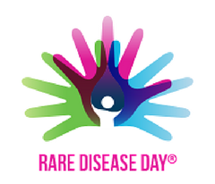 Rare disease awareness campaign graphic.