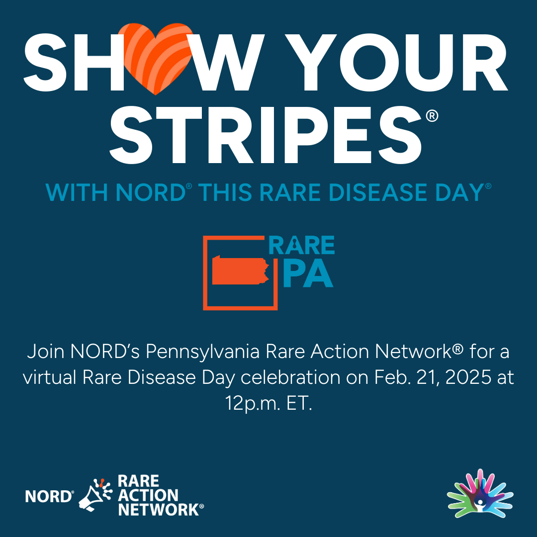 NORD Rare Disease Day graphic image.