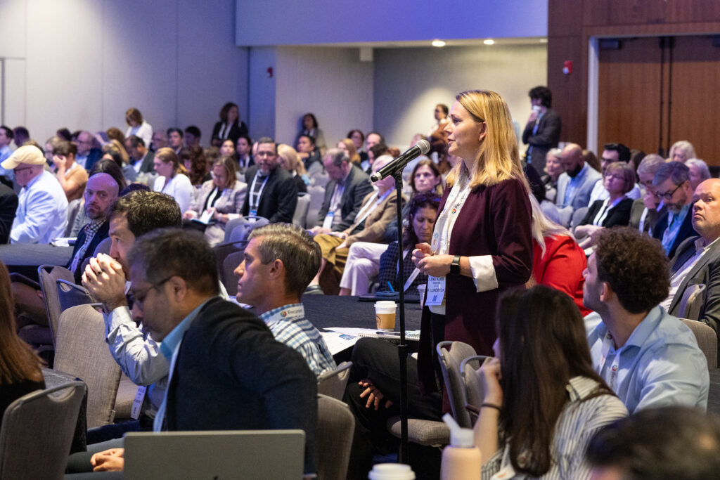 Audience member asking a question at the NORD Breakthrough Summit