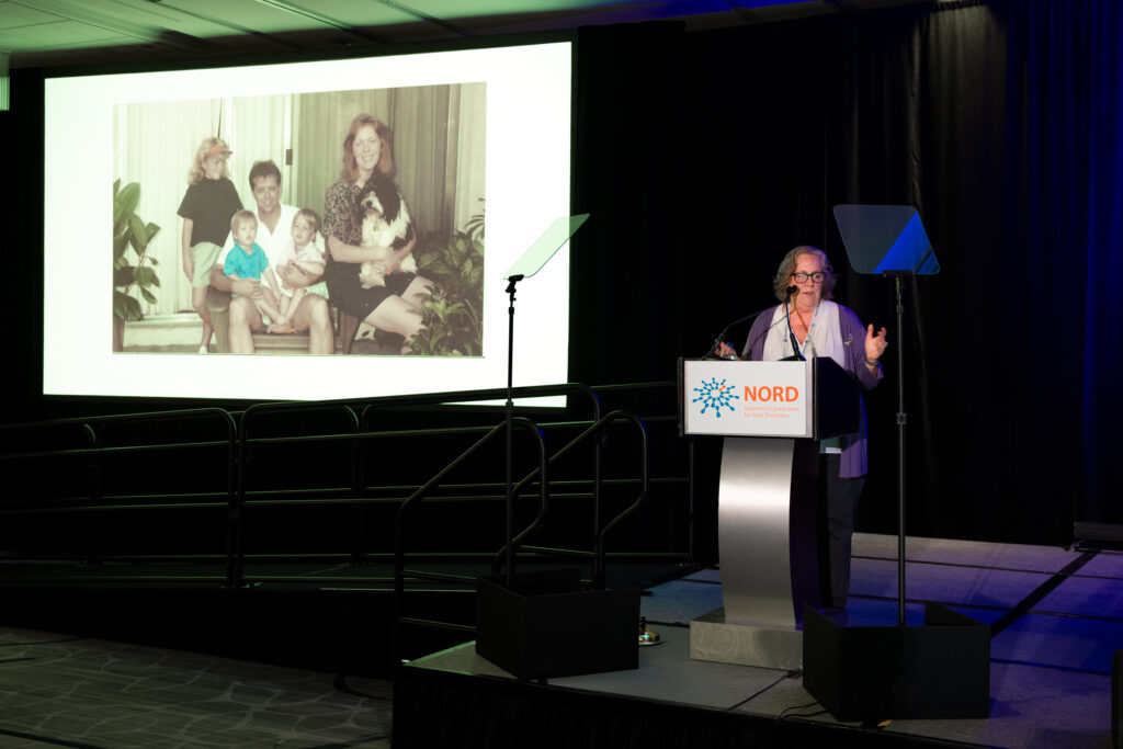 Shelley Bowen of the Barth Syndrome Foundation presenting at the NORD Breakthrough Summit