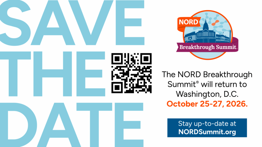 The 2026 NORD Breakthrough Summit will take place in Washington, D.C., October 25-27.