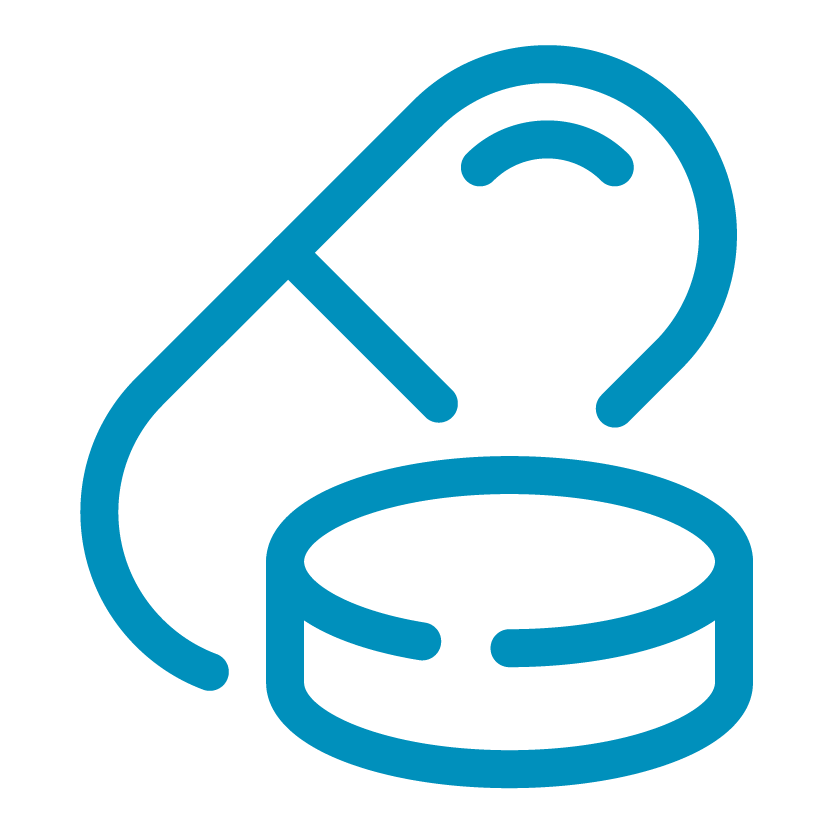 Pill and tablet icon