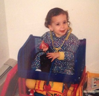 Jill Pollander as a toddler