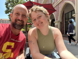 D. Rolf and his daughter, Sam