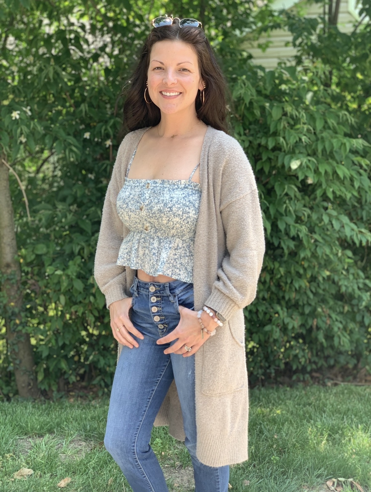 Sarah outside smiling